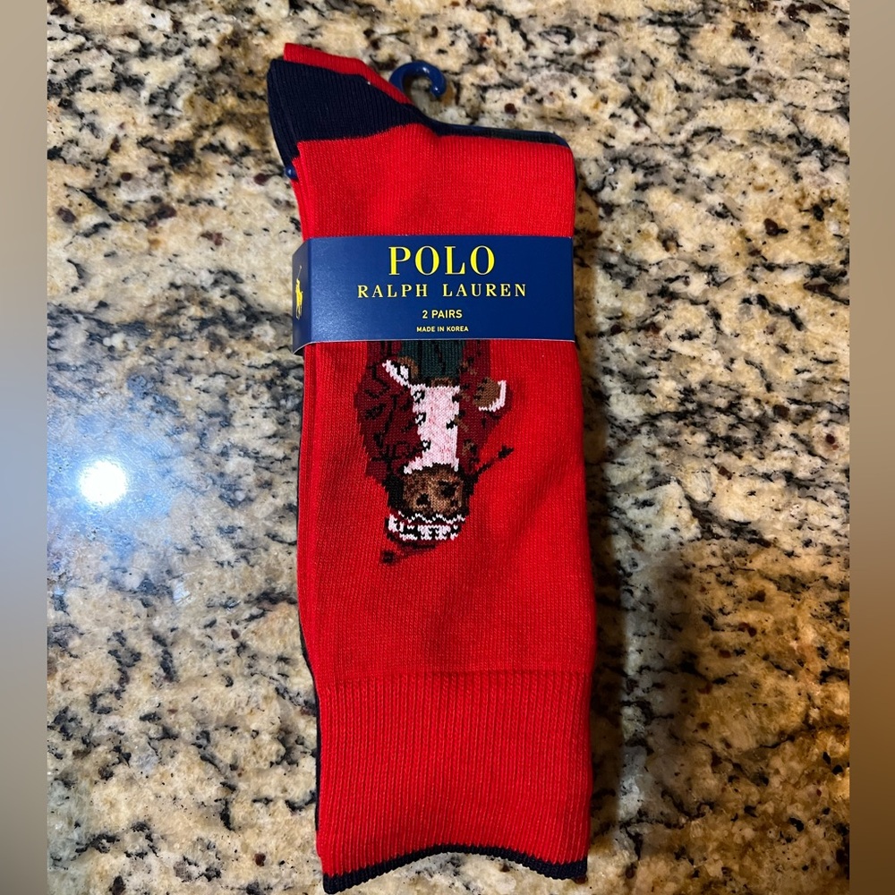 Polo Ralph Lauren dress socks (2pair)

Sock size 10-13/ shoe size 6-12.5 (new).